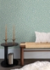 Picture of Marguerite Sea Green Floral Wallpaper