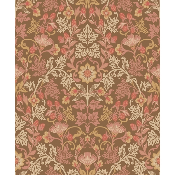 Picture of Lila Pink Strawberry Floral Wallpaper