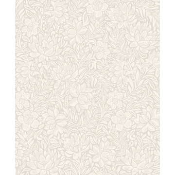 Picture of Zahara Light Grey Floral Wallpaper