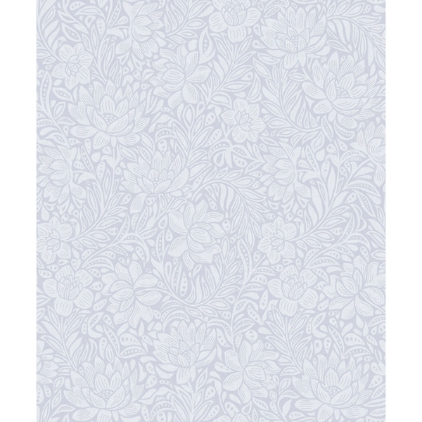 Picture of Zahara Periwinkle Floral Wallpaper