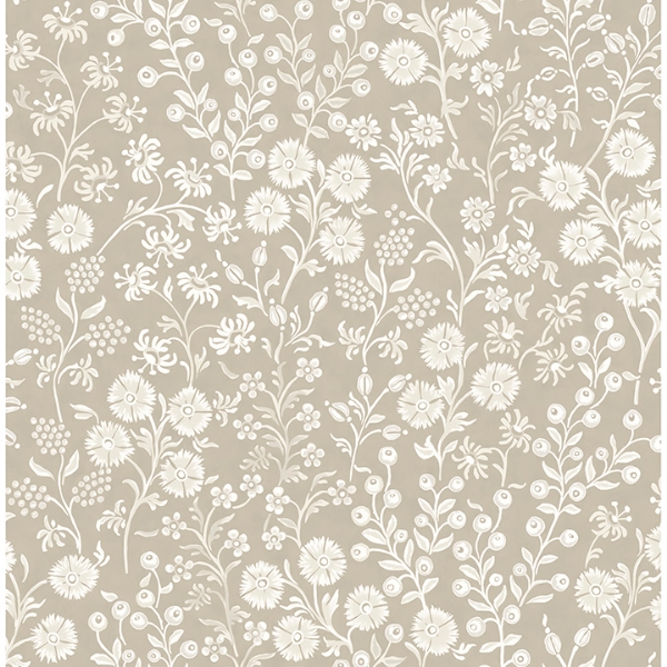 Picture of Liana Taupe Trail Wallpaper