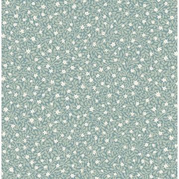 Picture of Marguerite Sea Green Floral Wallpaper