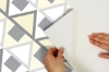 Picture of Grey Madaket Geometric Peel and Stick Wallpaper