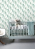 Picture of Inez Teal Geometric Wallpaper