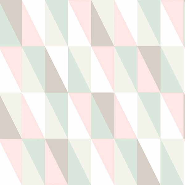 Picture of Inez Pastel Geometric Wallpaper