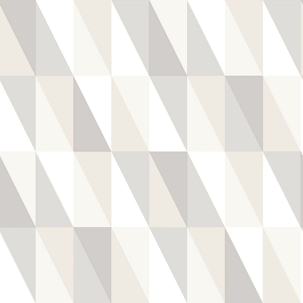 Picture of Inez Neutral Geometric Wallpaper