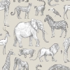 Picture of Kenji Taupe Safari Wallpaper