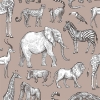 Picture of Kenji Light Brown Safari Wallpaper