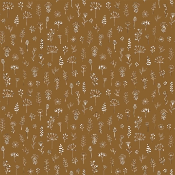 Picture of Tatula Chestnut Floral Wallpaper