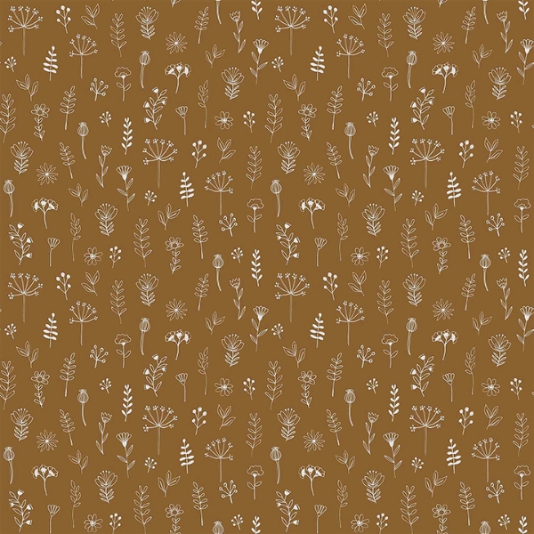 Picture of Tatula Chestnut Floral Wallpaper