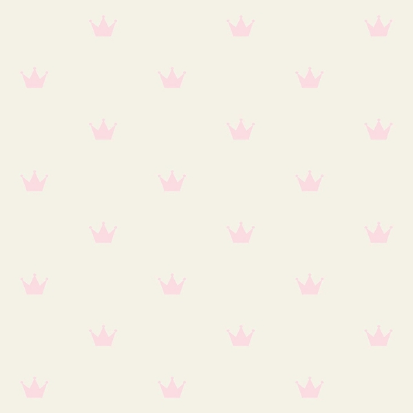 Picture of Bea Light Pink Crowns Wallpaper