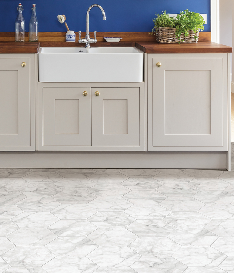 FPH3818 - Milena Peel & Stick Hexagon Floor Tiles - by FloorPops