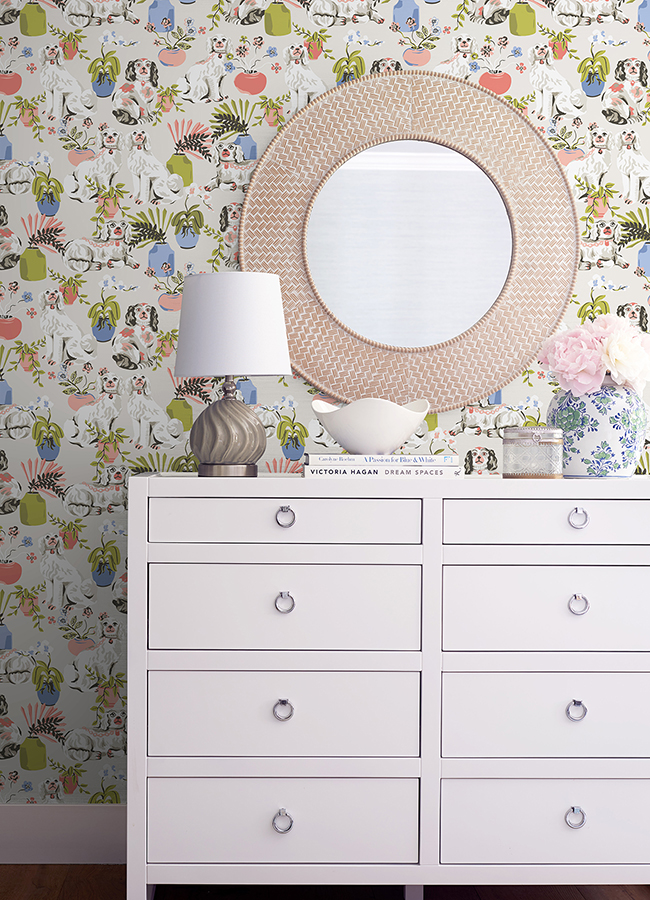 PFS4812 Stone Good Dog Peel and Stick Wallpaper by PrintFresh x