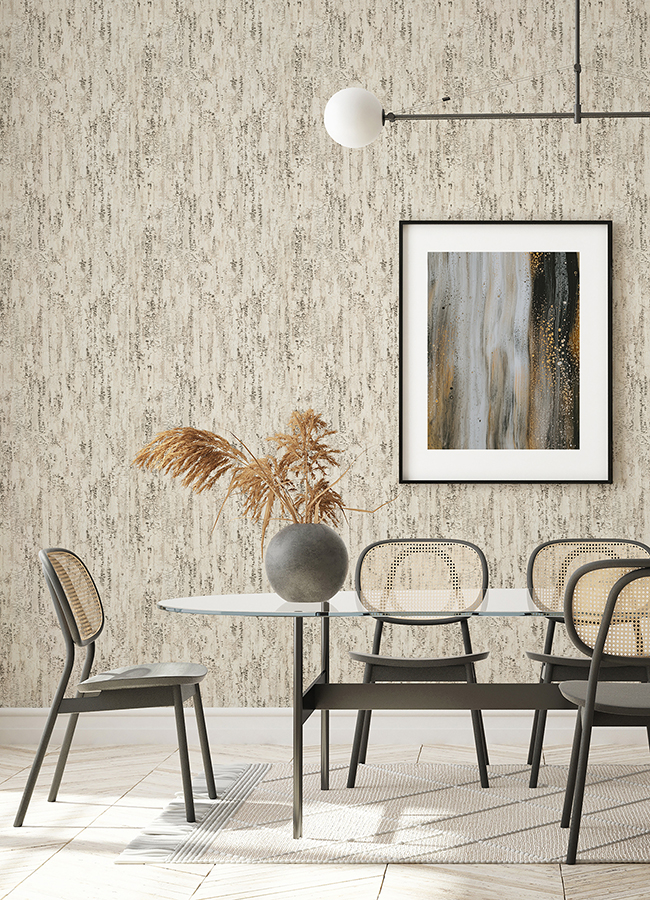 4096-554052 - Colm Beige Birch Wallpaper - by Advantage