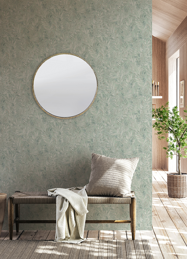 4096561272 Beck Green Leaf Wallpaper by Advantage