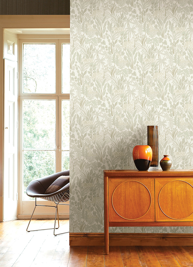 NUS4482 - Taupe Maynard Peel and Stick Wallpaper - by NuWallpaper