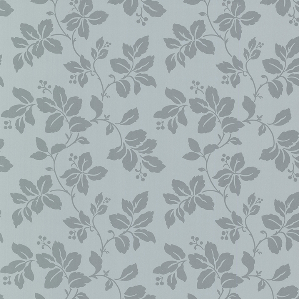 Picture of Phoebe Blue Rose Leaf Wallpaper