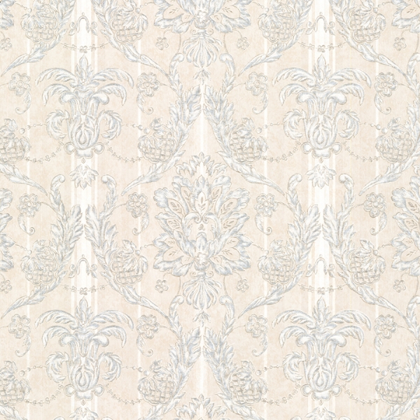 Picture of Gabrielle Blue Damask Wallpaper