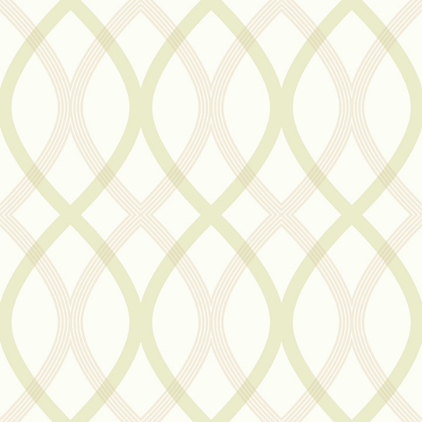 Picture of Contour Green Geometric Lattice Wallpaper