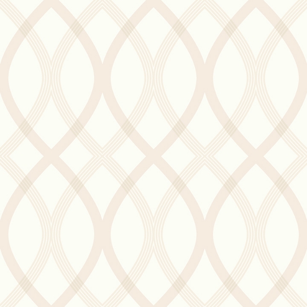 Picture of Contour Beige Geometric Lattice Wallpaper