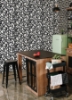 Picture of Black Bold Arrangements Peel and Stick Wallpaper