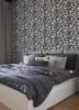 Picture of Black Bold Arrangements Peel and Stick Wallpaper