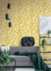 Picture of Yellow Bold Arrangements Peel and Stick Wallpaper
