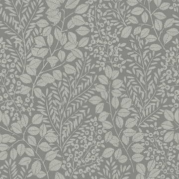 Picture of Elin Charcoal Berry Botanical Wallpaper
