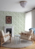 Picture of Inge Moss Floral Block Print Wallpaper