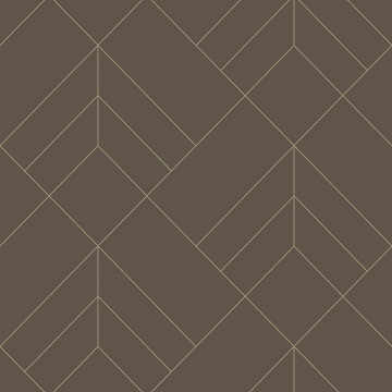 Picture of Sander Chocolate Geometric Wallpaper