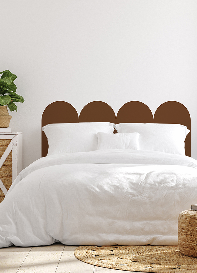 DWPK4930 Terracotta Scallop Headboard Wall Art Kit by WallPops