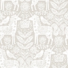Picture of Unicorn Stamp Taupe Peel and Stick Wallpaper