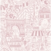 Picture of Oui Paris Pink Peel and Stick Wallpaper