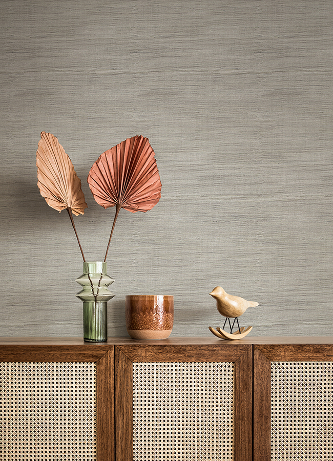 4080-24279 - Agave Stone Faux Grasscloth Wallpaper - by A-Street Prints