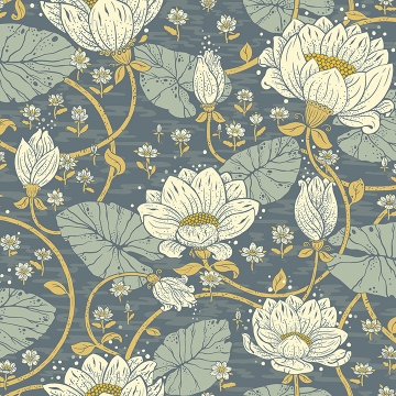 Picture of Eva Blue Lotus Dreams Wallpaper