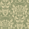 Picture of Berit Green Floral Crest Wallpaper