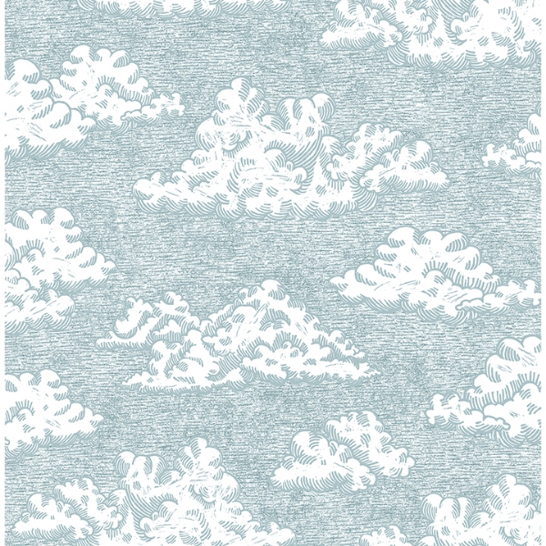Picture of Block Print Sky Day Dream Novelty Peel and Stick Wallpaper