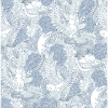 Picture of Botanical Blue Gato Garden Novelty Peel and Stick Wallpaper