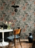 Picture of Anemone Grey Floral Wallpaper