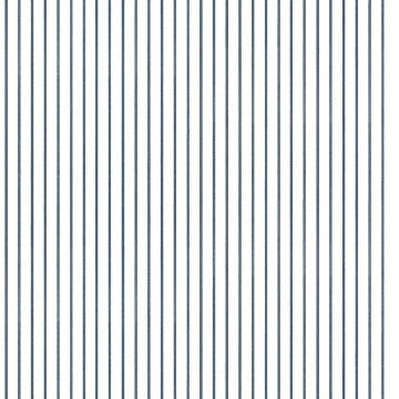 Picture of Oliver Navy Simple Stripe Wallpaper By Erin Gates