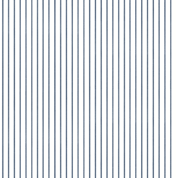 Picture of Oliver Navy Simple Stripe Wallpaper By Erin Gates