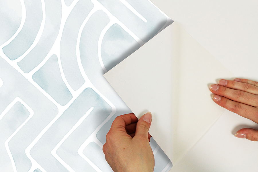 NUS4934 Blue Blythe Peel and Stick Wallpaper by NuWallpaper