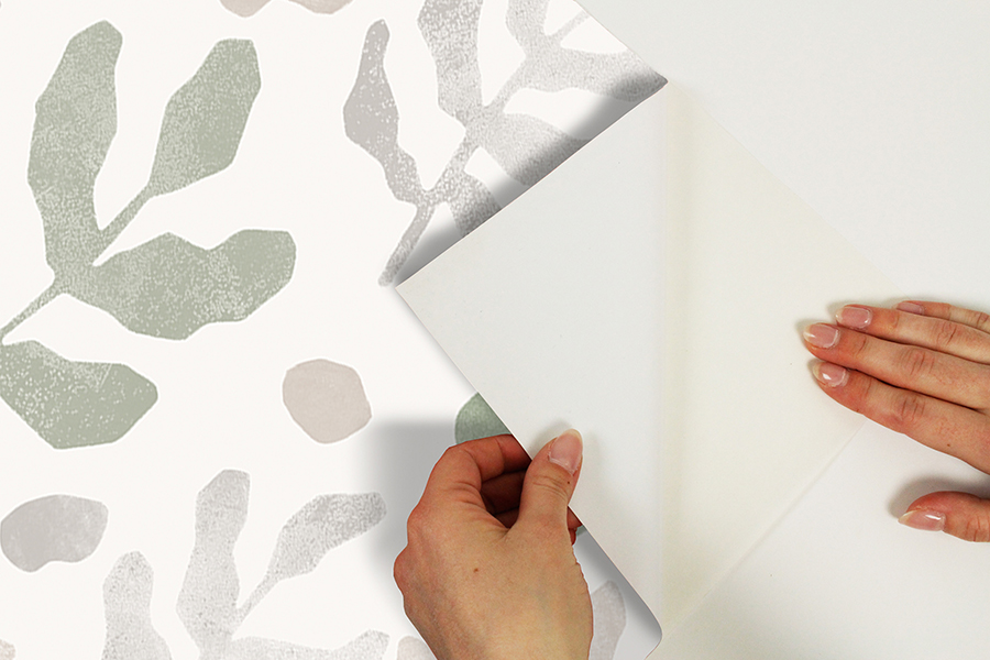 NUS4937 Neutral Green Mira Peel and Stick Wallpaper by NuWallpaper