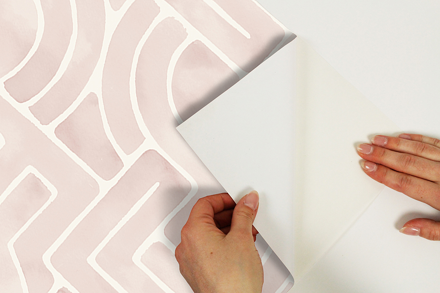 NUS4935 Blush Blythe Peel and Stick Wallpaper by NuWallpaper