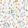 Picture of Heidi Peach Watercolor Florals Wallpaper