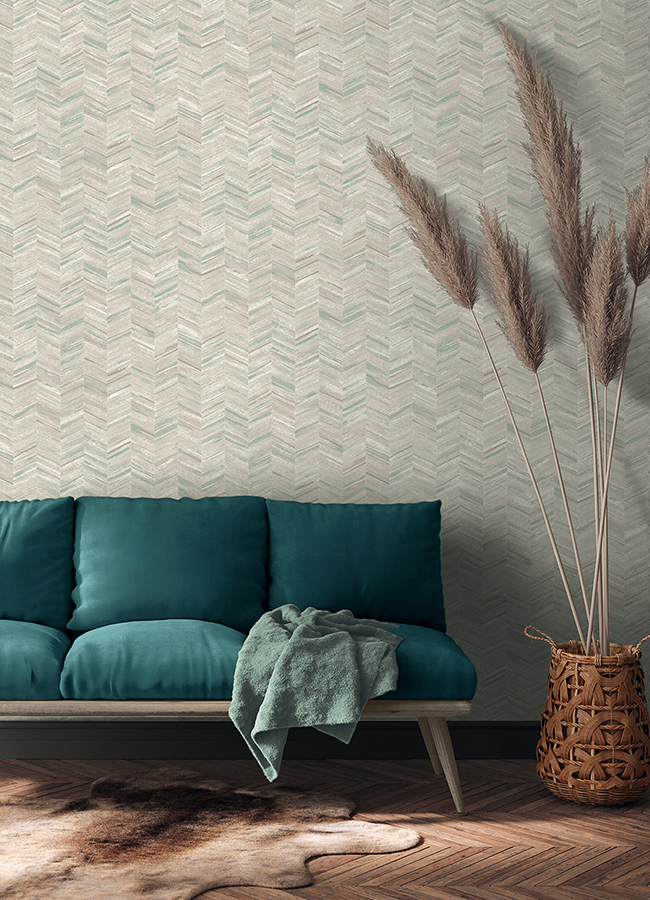 2980-38309-4 - Tatlin Grey Chevron Wallpaper - by Advantage