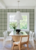 Picture of Sala Green Plaid Wallpaper