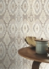 Picture of Villon Light Grey Ikat Wallpaper