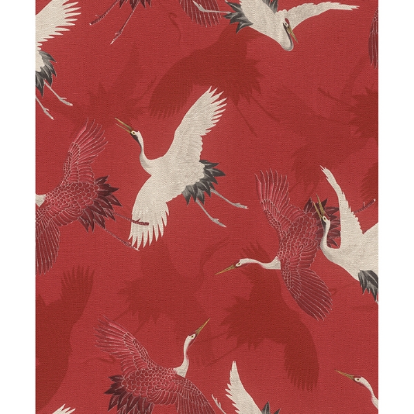 Picture of Kusama Red Crane Wallpaper
