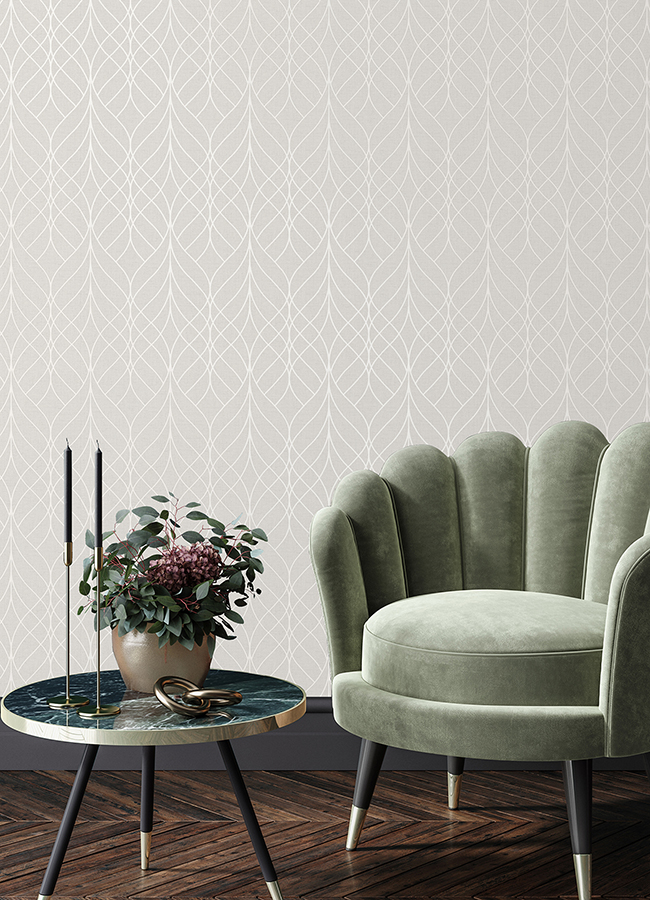 2980M41907 Hartley Mauve Geo Wallpaper by Advantage